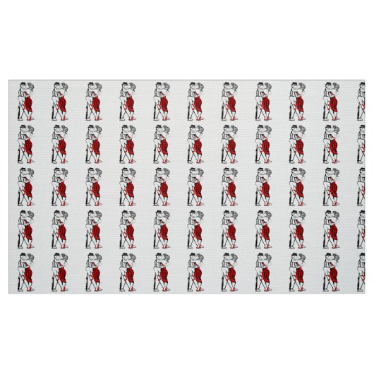Tango-Tänzer Stoff (Fat Quarter (45,7 x 55,9 cm))