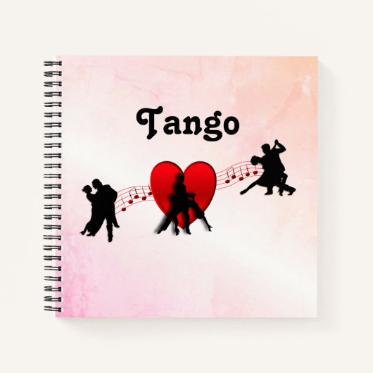 Tango-Tänzer Tangy Notizblock (Vorderseite)