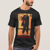 Tango-Tänzerschwarzes T-Shirt (Vorderseite)