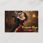 Tango-Tanzlehrer Visitenkarte (Vorderseite)