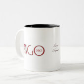 Tango tanzt zweifarbige tasse (Vorderseite Links)