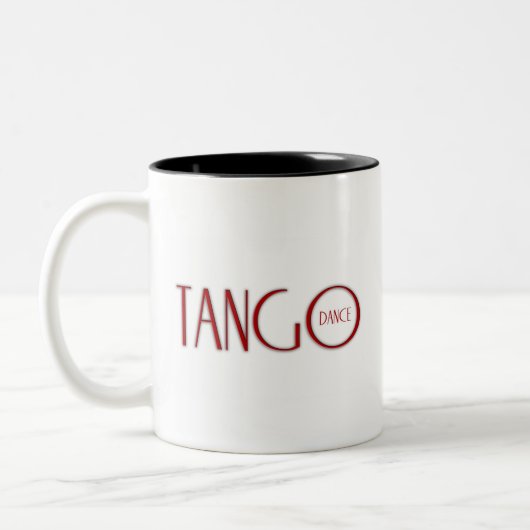 Tango tanzt zweifarbige tasse (Links)