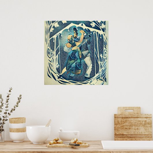 Tango unter der Chuppah Poster (Küche)