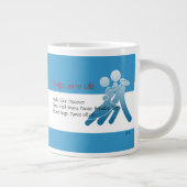 Tango, wie in Life - A Tango Haiku (Cabeceo) Jumbo-Tasse (Rechts)