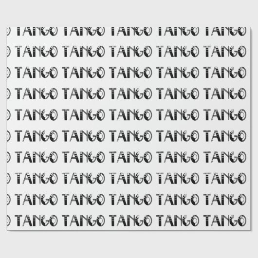 Tango-Wort Geschenkpapier (Flach)