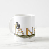 Tangobandoneon und -hut groß kaffeetasse (Vorderseite Links)
