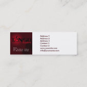 Tangounterricht - Wirtschaft, Visitenkarte (Rückseite)