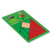 Tangram Christmas Elf Magnet - Elf mit Gegenwart (Rechte Seite)