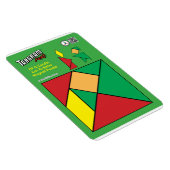 Tangram Christmas Elf Magnet - Elf mit Kerze (Rechte Seite)