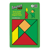 Tangram Christmas Elf Magnet - Elf mit Kerze (Vertikal)