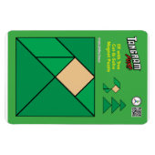 Tangram Christmas Elf Magnet - Sitzen am Baum (Horizontal)