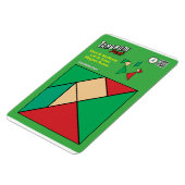 Tangram Christmas Elf Magnet - Unter dem Mistleton (Linke Seite)