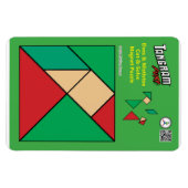 Tangram Christmas Elf Magnet - Unter dem Mistleton (Horizontal)