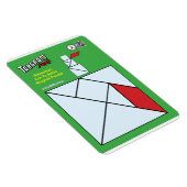 Tangram Christmas Magnet - Snowman (Rechte Seite)