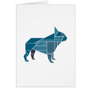 Tangram Frenchie, blau