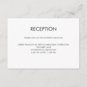 Tangram Heart Wedding Reception Card Begleitkarte