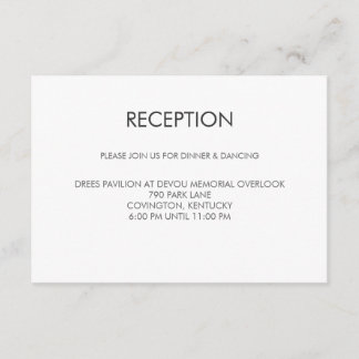 Tangram Heart Wedding Reception Card Begleitkarte