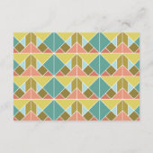 Tangram Heart Wedding Reception Card Begleitkarte (Rückseite)