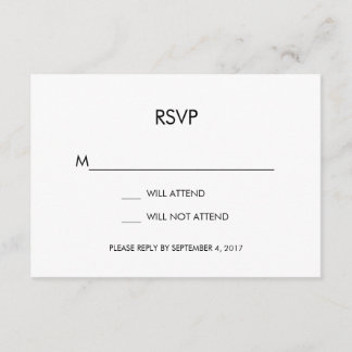 Tangram Heart Wedding RSVP Card Black Gold Silver Karte