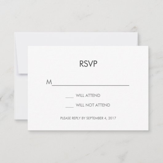 Tangram Heart Wedding RSVP Card Karte (Vorderseite)