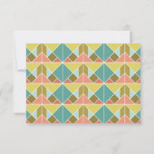 Tangram Heart Wedding RSVP Card Karte (Rückseite)