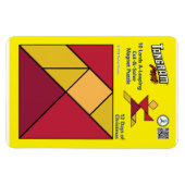 Tangram Magnet Puzzle - 10 Lords A-Leaping (Horizontal)