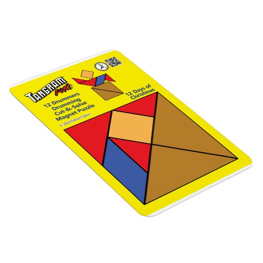 Tangram Magnet Puzzle - 12 Drummer Drumming (Rechte Seite)