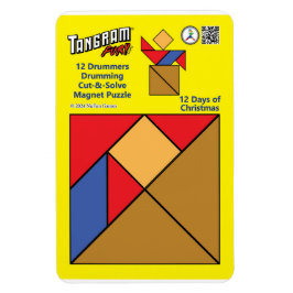 Tangram Magnet Puzzle - 12 Drummer Drumming