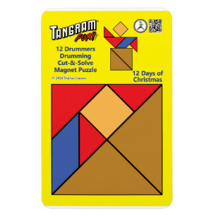 Tangram Magnet Puzzle - 12 Drummer Drumming