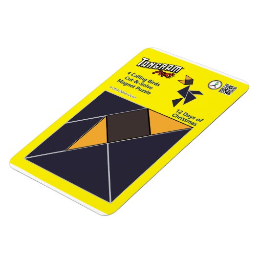 Tangram Magnet Puzzle - 4 ruft Vögel an (Linke Seite)