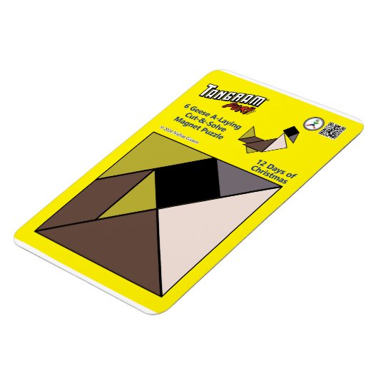 Tangram Magnet Puzzle - 6 Gänse A-Lay (Linke Seite)