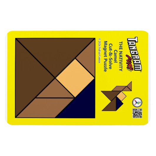 Tangram Nativity Magnet - Camel (Horizontal)