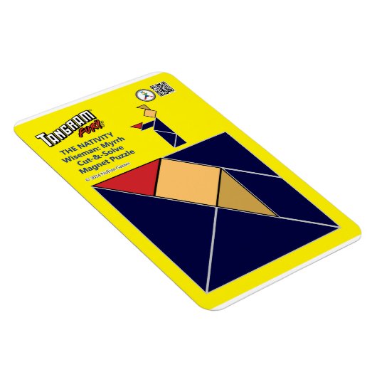 Tangram Nativity Magnet - Wiseman mit Myrrh (Rechte Seite)