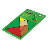 Tangram Quirky Elf Magnet - Snowmobiling (Linke Seite)