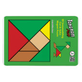 Tangram Quirky Elf Magnet - Snowmobiling (Horizontal)