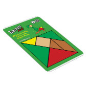 Tangram Quirky Elf Magnet - Snowmobiling (Rechte Seite)