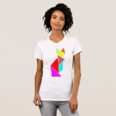 Tangramkatze T-Shirt (Vorne ganz)