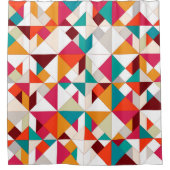 Tangramm-Geo Duschvorhang (Vorderseite)