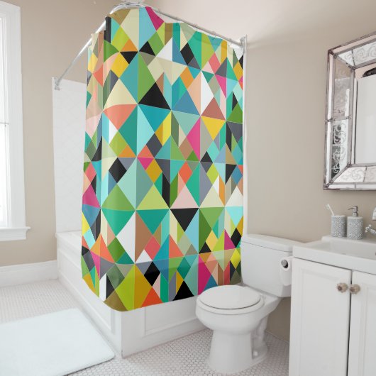 Tangramm-Geo-Multi Duschvorhang (Beispiel)