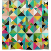 Tangramm-Geo-Multi Duschvorhang (Vorderseite)