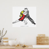 Tangueros Characters Tango Poster (Küche)