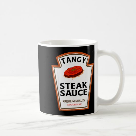 Tangy Steak Sauce Funny Condiment Costume Party Ma Kaffeetasse (Rechts)