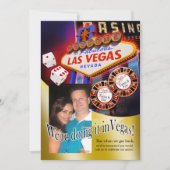 Tania- und Ericlas vegas Empfang Einladung (Vorderseite)