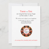 Tania- und Ericlas vegas Empfang Einladung (Rückseite)