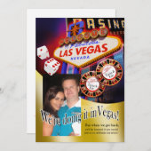 Tania- und Ericlas vegas Empfang Einladung (Vorne/Hinten)