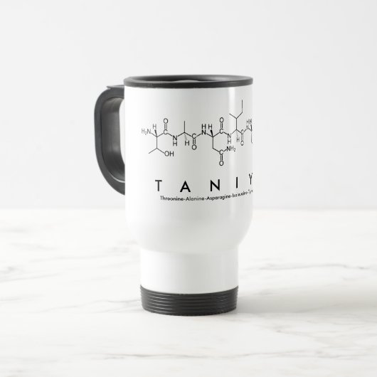 Taniyah Peptidname Tasse (Vorderseite Links)