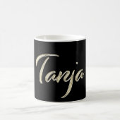 Tanja white gold Handwriting Tasse Kaffeetasse (Mittel)