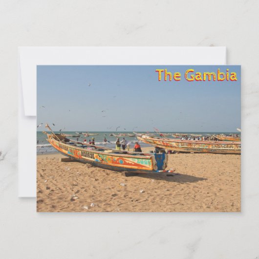 Tanji, Gambia-Karte (Vorderseite)