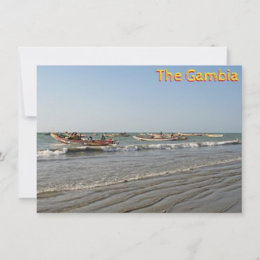 Tanji, Gambia-Karte (Vorderseite)