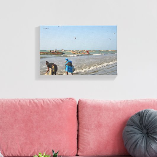 Tanji, Gambia Leinwanddruck (Insitu (Wohnzimmer))